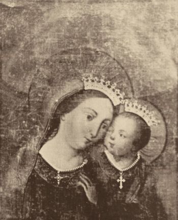 Imagen del Buen Consejo de Genazzano, venerada en el colegio San Luis